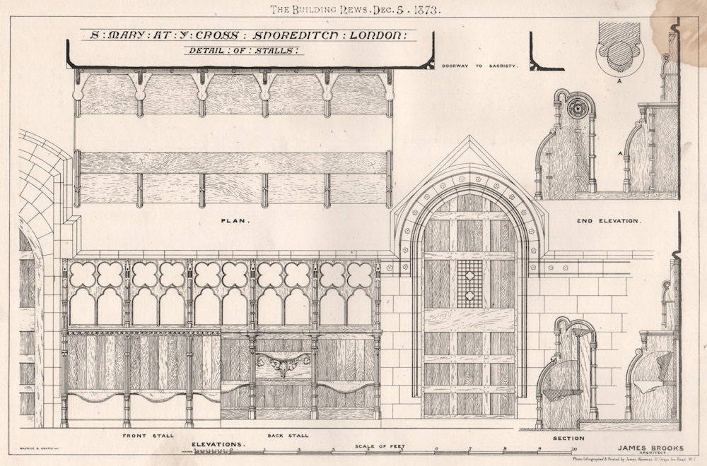 St. Mary at ye Cross Shoreditch. London; James Brooks, Architect (2) 1873